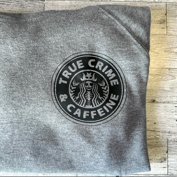 True Crime & Caffeine, Retro, Reworked, Fitted Active Hoodie - Picture 11 of 15